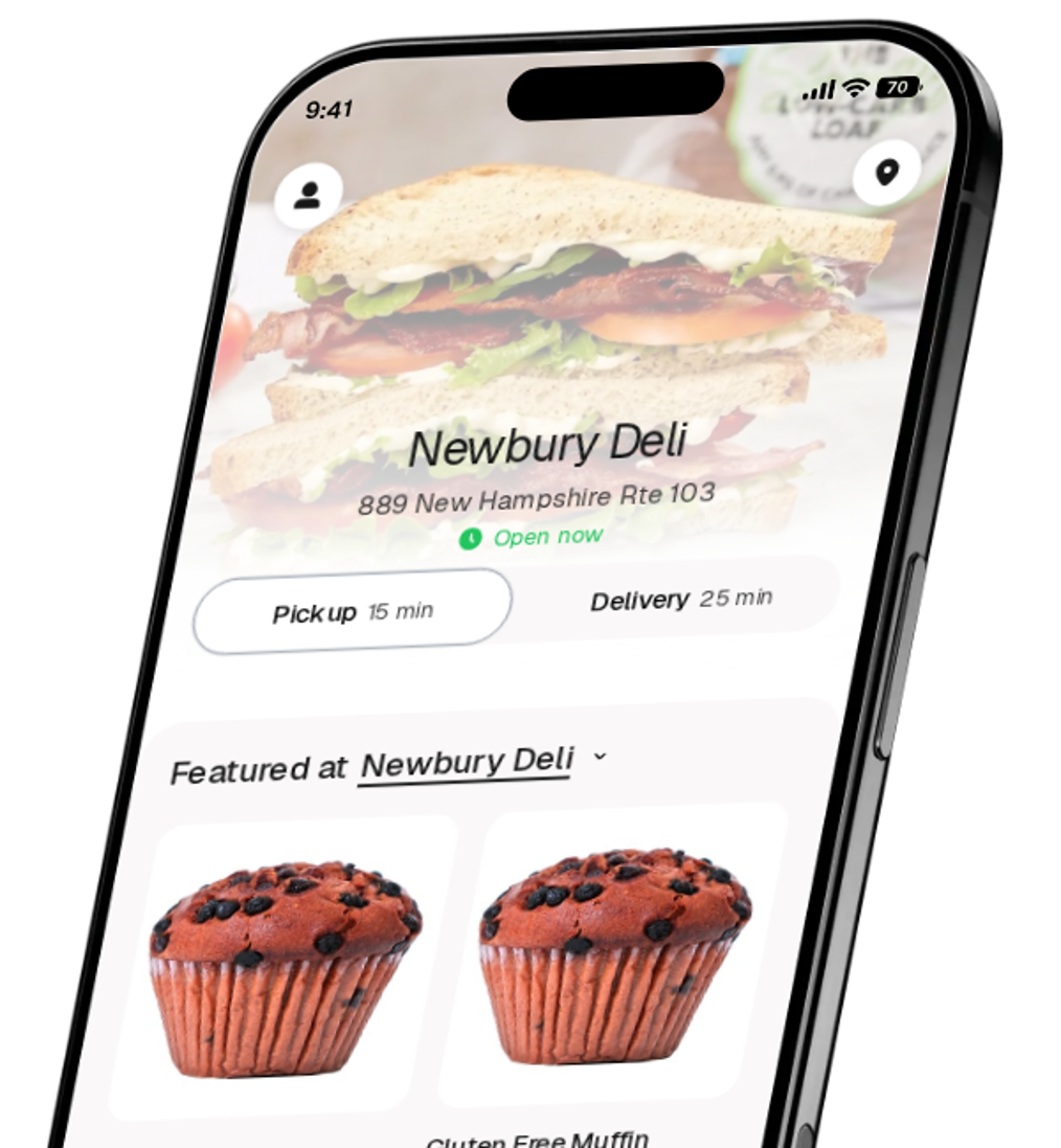 Newbury Deli app preview