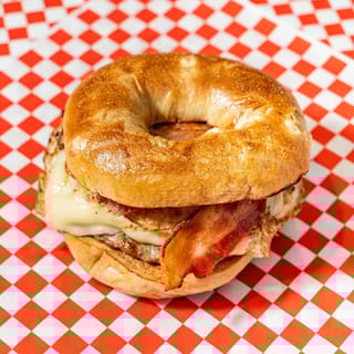 French Toast Bagel Sandwich